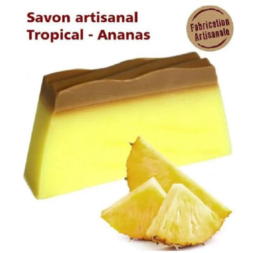 Savon Artisanal Paradis tropical ananas, 100% Naturel.