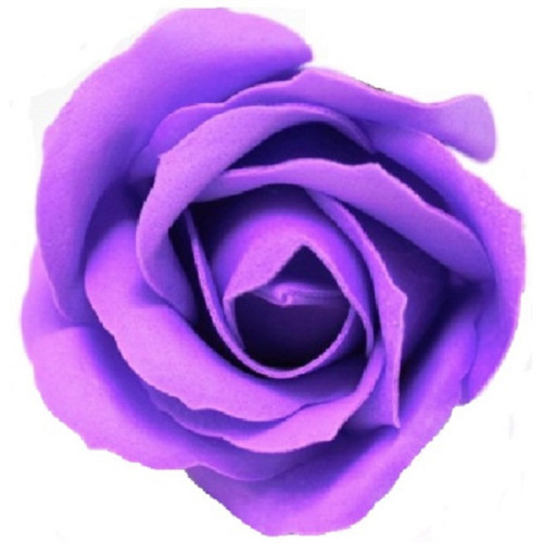 Fleur de savon Rose parfumée couleur Améthyste (à...