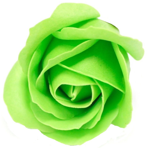 Fleur de savon Rose parfumée couleur Vert (à l'unité)