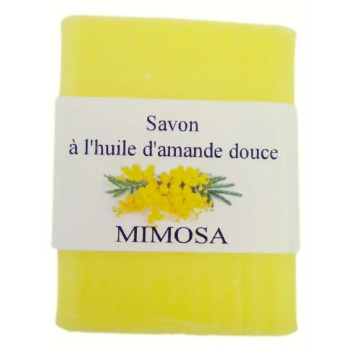 Savon de Gourdon artisanal à l'huile d'amande douce Mimosa