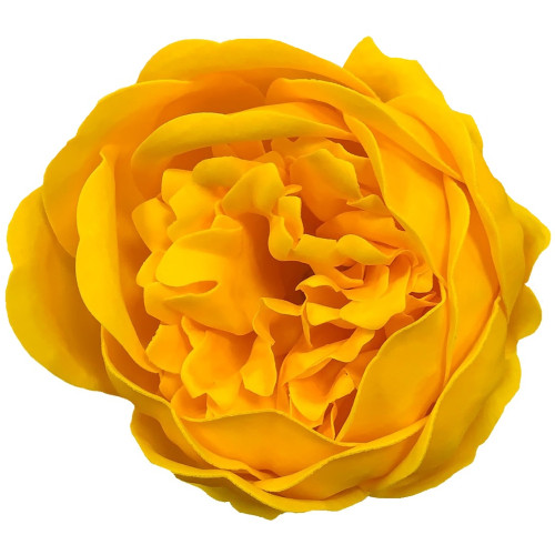 Fleur de savon Pivoine parfumée couleur jaune (à l'unité)