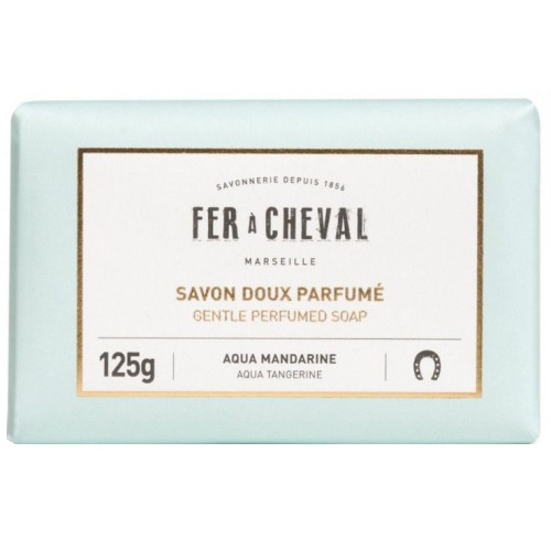 Savon De Marseille FER À CHEVAL Doux Parfumé Aqua Mandarine