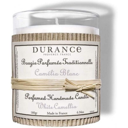 Bougie parfumée Durance Camélia Blanc
