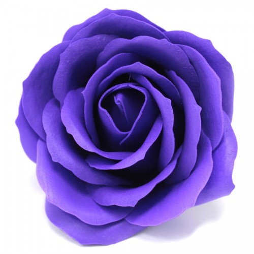 Fleur de savon Rose parfumée couleur Violet (à l'unité)